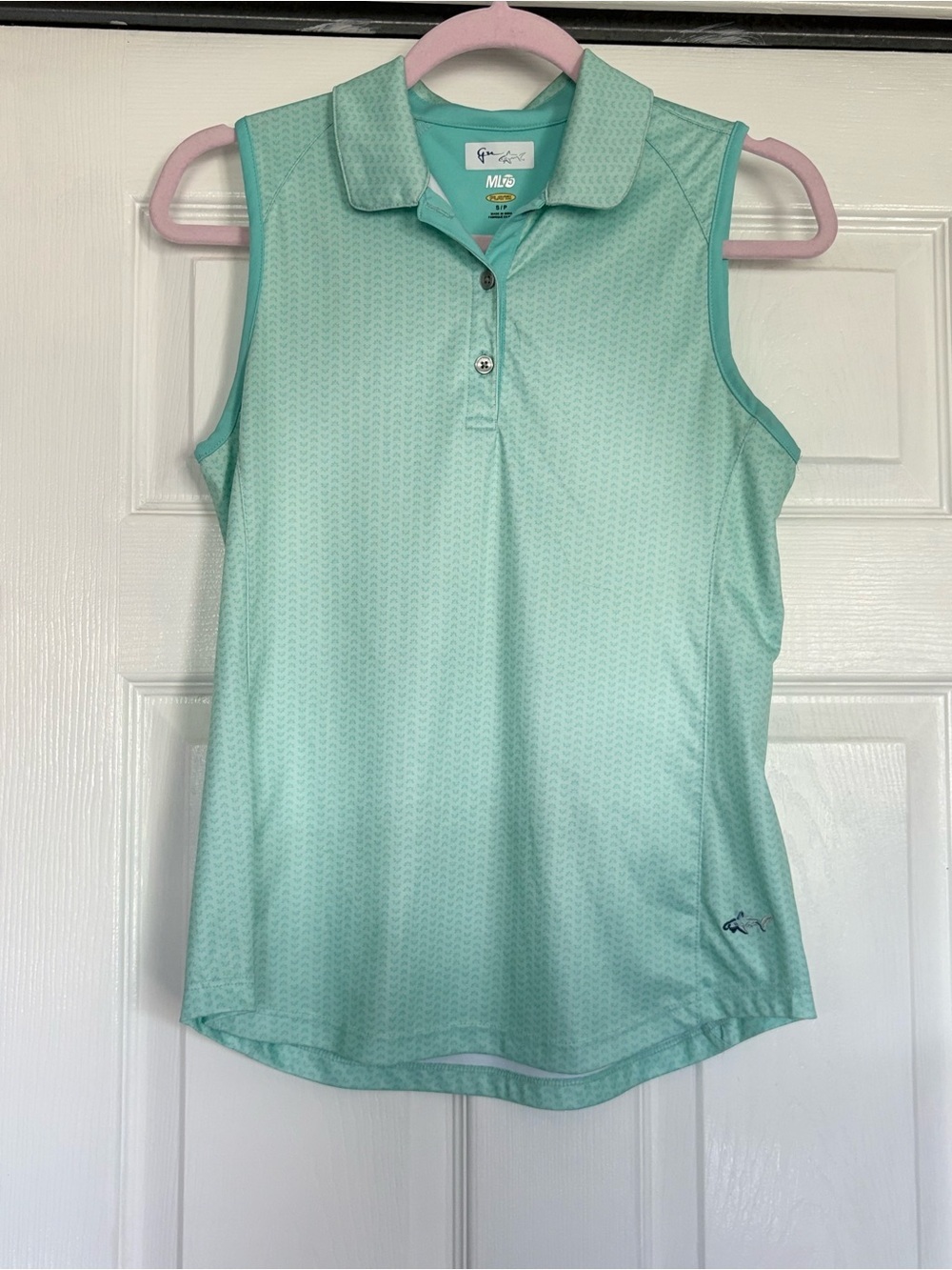 Greg Norman Mint Sleeveless Polo Tank Top